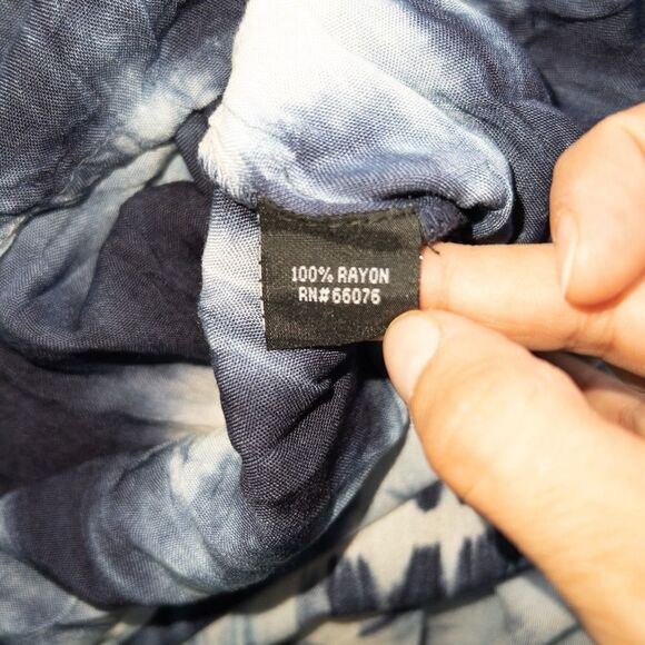 NWT Raviya Navy Tie Dye Strapless Maxi Swimsuit Cover Up Size Small - Picture 9 of 9